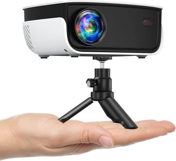 Ultimate Movie Nights: Portable 1080P Mini Projector for Home & Outdoor Entertainment - Compatible with All Your Devices!