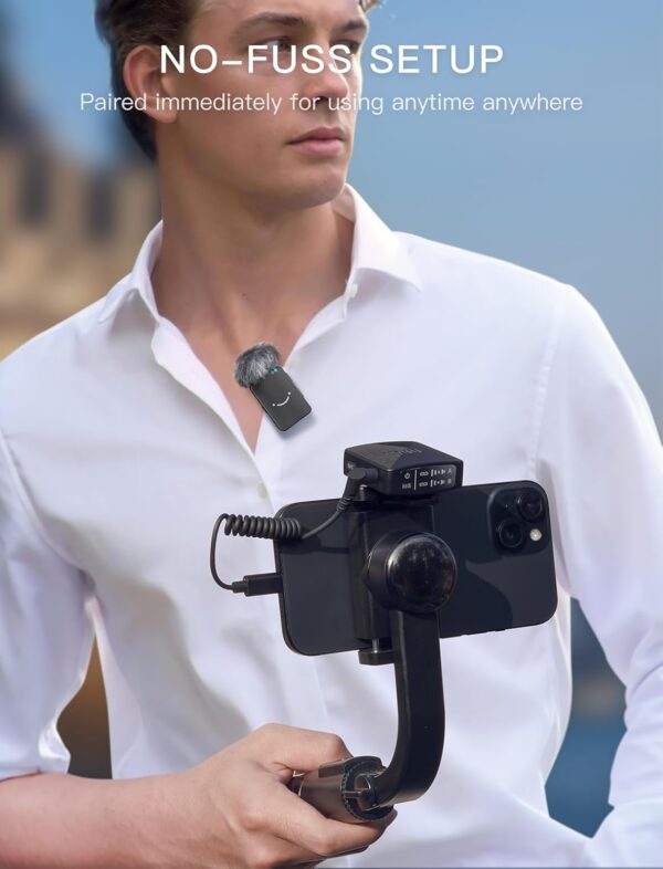 "Double the Clarity: FIFINE's Ultimate Cordless Lavalier Mic System for Vlogs and Interviews!" - Image 4