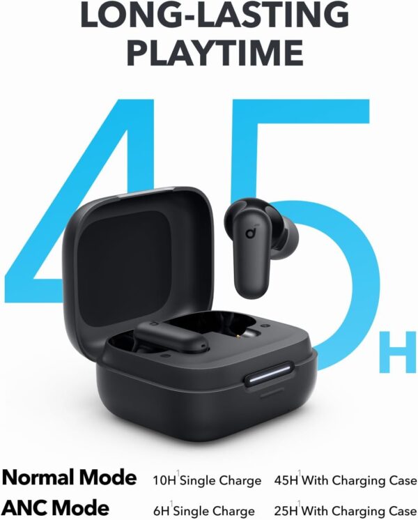 Anker Soundcore P30i: Advanced Noise-Canceling Earbuds with Deep Bass and 45HR Playtime – Your Ultimate 2-in-1 Companion! - Image 4