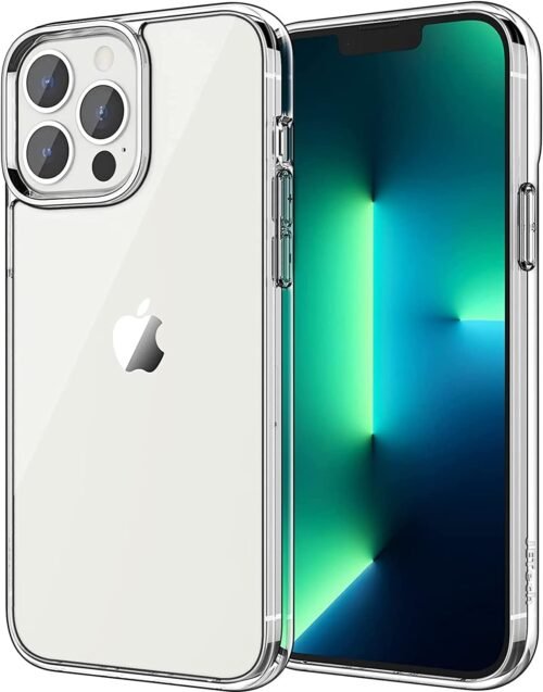 "Crystal-Clear Protection: JETech Shockproof Bumper Case for iPhone 13 Pro"