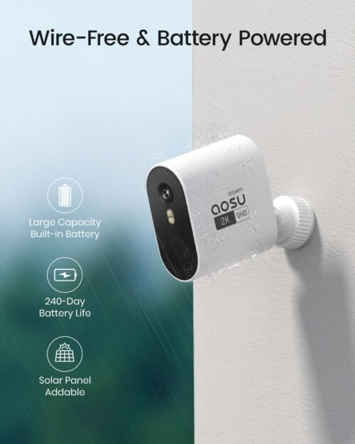 "Ultimate 4-Cam Wireless Security System: Crystal Clear 2K Vision & Nighttime Spotlight for Effortless Home Protection" - 이미지 5