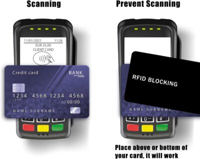 Secure Your Wallet: 5-Pack RFID Shield Cards for Ultimate NFC Protection - 이미지 4