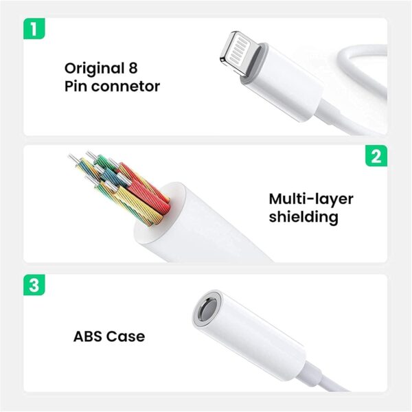 Ultimate 3-Pack Lightning to 3.5mm Audio Adapter: MFi Certified for iPhone 14-7 Compatibility! - Image 3
