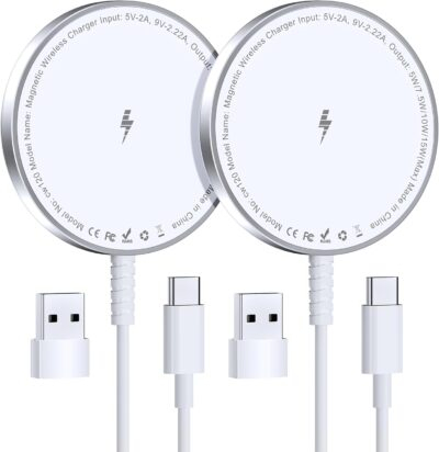 Revolutionary Magnetic Wireless Charger: Power Up Your iPhone 16-12 & AirPods with 15W Max Speed Anywhere!