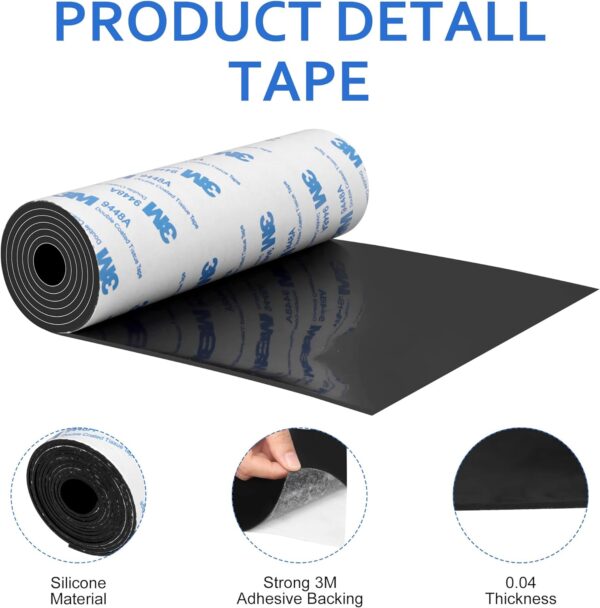 Revolutionary Anti-Slip Rubber Pads: 5" x 40" Self-Adhesive Strips to Shield Your Hardwood Floors! - Image 4