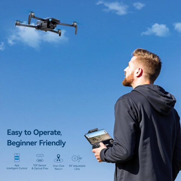Ruko U11MINI Drones with Camera for Adults 4K, 70Mins 2 Batteries, Under 250g, Camera Drone with GPS TOF 9800FT Long Range Auto return for beginner - Image 3