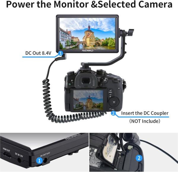 "Discover the Ultimate Filmmaking Companion: FEELWORLD S55 V3 6" FHD DSLR Monitor Bundle with Essential Accessories!" - Image 7