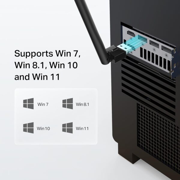 TP-Link USB Bluetooth Adapter for PC, Bluetooth 5.3 Long Range Receiver, Plug and Play, Adjustable Antenna, Supports Windows 11/10/8.1/7 for Desktop, Laptop, PS5/PS4/Xbox Controller (UB500 Plus) - Image 5