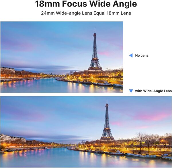 Wide Angle Lens for Sony ZV1 ULANZI WL-1 ZV1 18mm Wide Angle/ 10X Macro 2-in-1 Additional Lens for Sony ZV1/RX100 VII Camera - Image 2