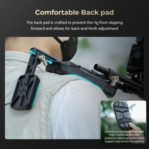 "Elevate Your Filmmaking: SmallRig 15mm Universal Shoulder Support Rig with Dual Rod Clamp & Comfort Back Pad" - 이미지 3