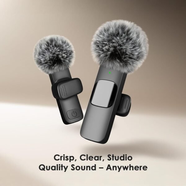 Mini Mic Pro Wireless Microphone for iPhone, iPad, Android, Lavalier Microphone for Video Recording - 2 Pack iPhone Mic Crystal Clear Recording with USB-C for Podcast, ASMR - Image 2