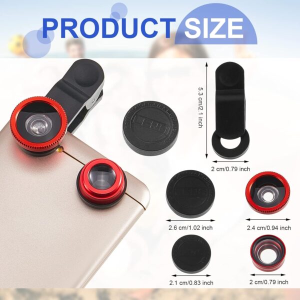 Ultimate 3-in-1 Smartphone Lens Set: Elevate Your Videos and Vlogs with Fisheye, Macro, and Wide Angle Magic! - Image 2