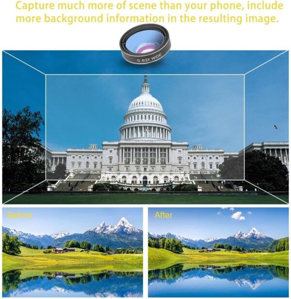 Ultimate 6-in-1 Clip-On Lens Bundle: Elevate Your Smartphone Photography with 18x Zoom and Tripod! - Image 4