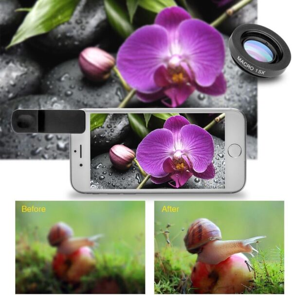 Ultimate 6-in-1 Clip-On Lens Bundle: Elevate Your Smartphone Photography with 18x Zoom and Tripod! - Image 5