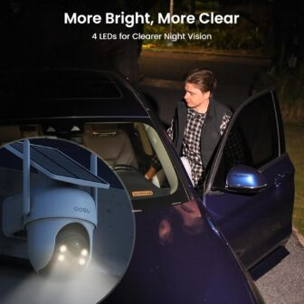"Elevate Your Home Defense: AOSU's Solar-Powered Wireless Security Camera Kit with 2K Night Vision and 360° Coverage" - 이미지 8