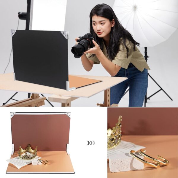 "Elevate Your Product Shots: 10-Piece Mini Backdrop Kit for Stunning Flat Lay Photography" - Image 2