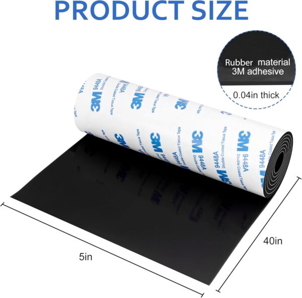 Revolutionary Anti-Slip Rubber Pads: 5" x 40" Self-Adhesive Strips to Shield Your Hardwood Floors! - Image 2