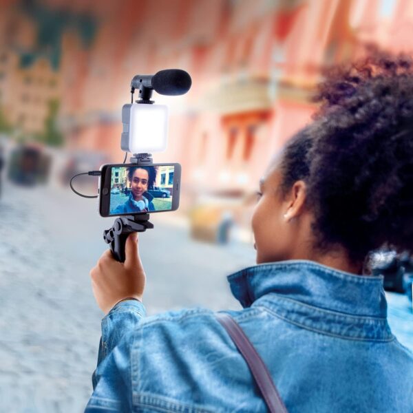 Canal Toys New Studio Creator Podcast & Vlogging Kit – Record Your own podcasts and Vlogs Like Your Favorite influencers! Fold-up Tripod, LED Light & Microphone. Ages 8+ - Image 11