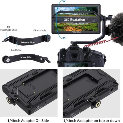 "Discover the Ultimate Filmmaking Companion: FEELWORLD S55 V3 6" FHD DSLR Monitor Bundle with Essential Accessories!" - 이미지 4