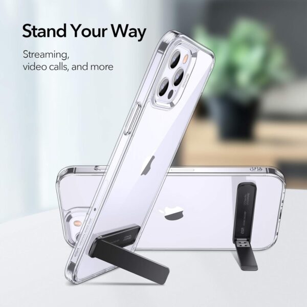ESR Boost Phone Kickstand, Vertical and Horizontal Stand, Adjustable Angle Cell Phone Stand, Compatible with iPhone 16/15/14/13/12 Series, Samsung Galaxy S25/S24/S23/S22/S21, All Smartphones, Black - Image 3