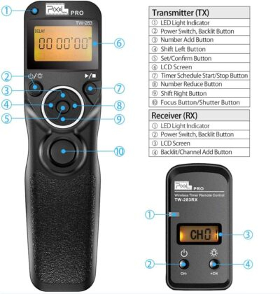 Ultimate Wireless Shutter Magic: Pixel TW-283 E3 Remote for Canon DSLRs - 이미지 2
