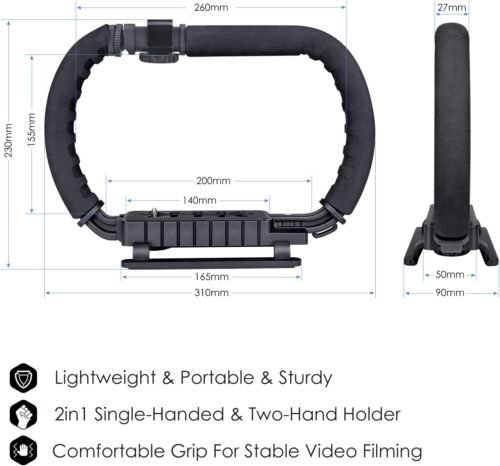 Ultimate Multi-Camera Stabilizer Rig: Elevate Your Vlogging Game with This Versatile Expansion Cage for GoPro, Canon, Nikon, Sony, and Smartphones! - 이미지 9