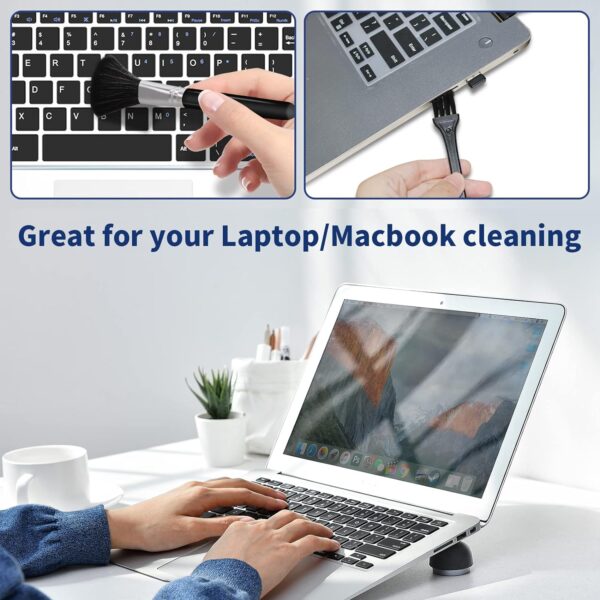 Phone Cleaning Kit, Phone Screen Cleaner, Cleaning Kit for iPhone Cell Phone Airpod, Cleaner Kit for iPhone Speaker Charging Port Cleaning Tool, Electronics Cleaning kit for Laptop USB C Lightning - Image 6