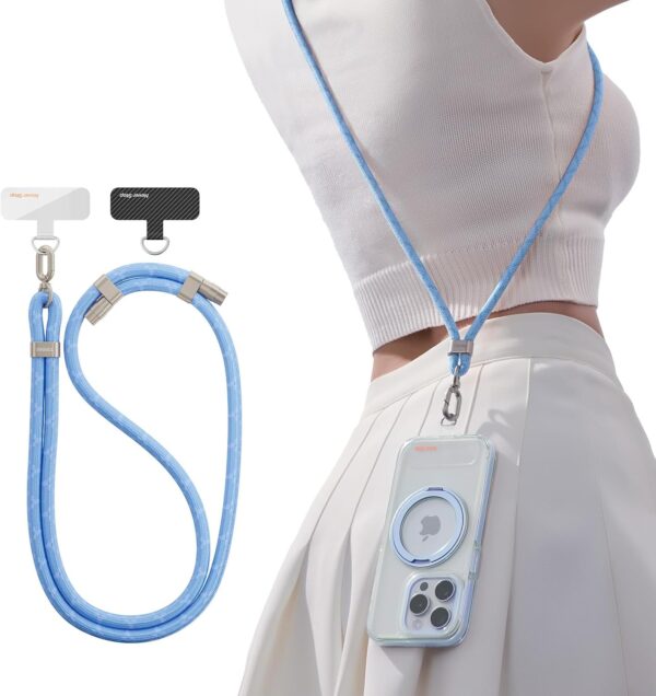 "Secure Style: Adjustable Anti-Theft Phone Lanyard with Premium Metal Buckles – Perfect for Everyone!"