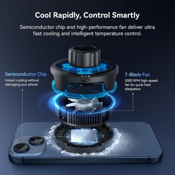 Revolutionize Your Setup: ULANZI SK-10 Magnetic 3-in-1 Phone Stand with Cooling Fan & Wireless Charger! - Image 3
