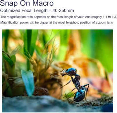 Maximize Your Photography: The Ultimate FotoZ HD Snap-on Macro Lens with Versatile Adapters for Canon, Sony & Nikon Cameras - 이미지 3