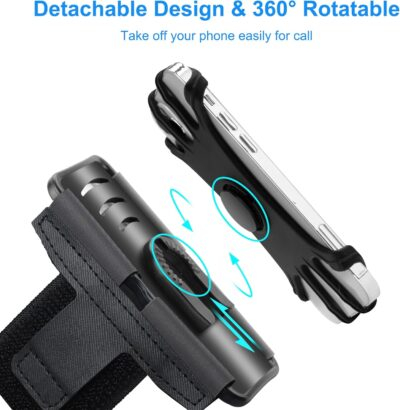 Revolutionary 360° Rotating Armband: The Ultimate Detachable Companion for Your iPhone and Samsung During Workouts! - 이미지 2