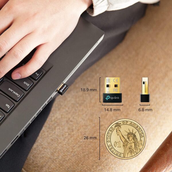 "Upgrade Your Connectivity: TP-Link UB500 Nano Bluetooth 5.0 Adapter for Seamless PC Gaming & Streaming" - Image 4