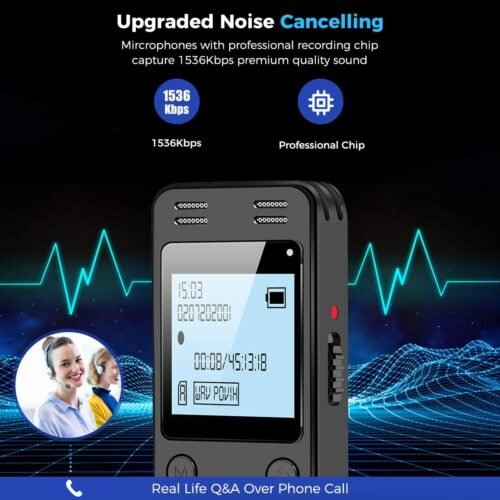 "Unlock the Future of Note-Taking: EVIDA 128GB Voice Recorder with 9296 Hours of Voice-Activated Magic!" - 이미지 2