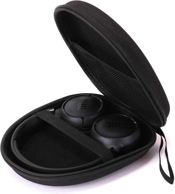 Ginsco Universal Headphone Case Compatible with JBL Tune 510BT 720BT, Sony WH-CH 720N/WH-CH520, Soundcore Q20/Q30 BERIBES KVIDIO TOZO etc, Travel Carrying Hard Shell Case Black - Image 2