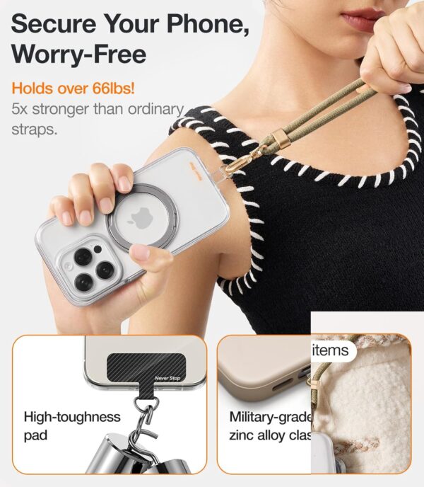 "Secure Style: Adjustable Anti-Theft Phone Lanyard with Premium Metal Buckles – Perfect for Everyone!" - Image 4