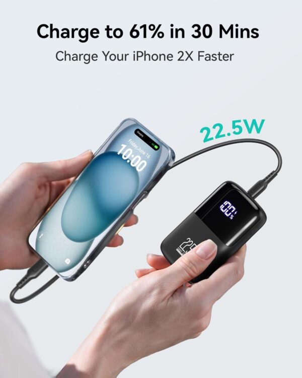 "Power on the Go: The Compact 10000mAh INIU Charger with Fast Charging and Handy Phone Holder!" - Image 3