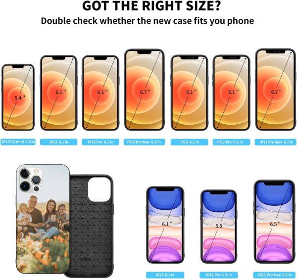 Easycosy Personalized Picture Phone Cases for 16 15 14 13 12 11 Pro/Max/Mini XR X Xs Max Custom Multiple Photo iPhone Case for Friends Family Birthday Gifts Customized Full Protection TPU Cover - Image 3