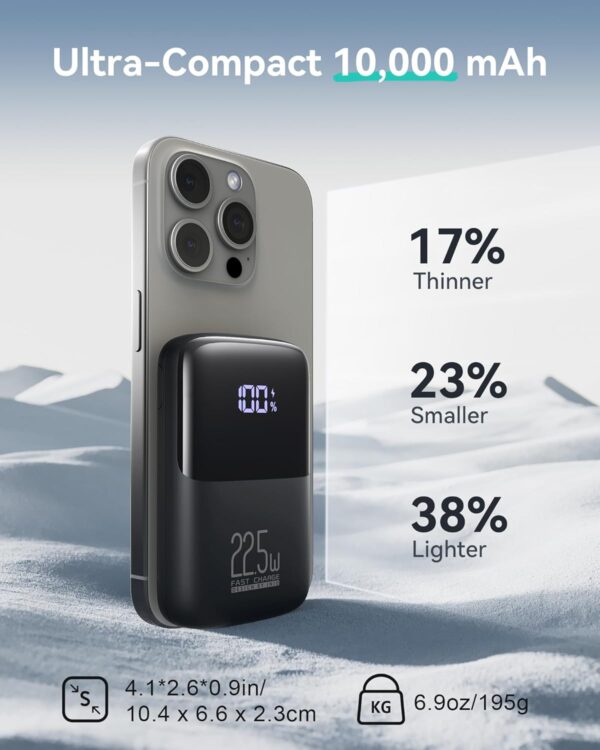 "Power on the Go: The Compact 10000mAh INIU Charger with Fast Charging and Handy Phone Holder!" - Image 2