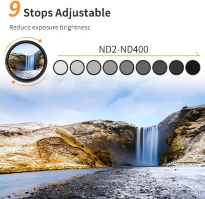 Transform Your Photography: K&F Concept 67mm Adjustable ND Filter with Microfiber Cloth – Unlock Creative Possibilities! - 이미지 3