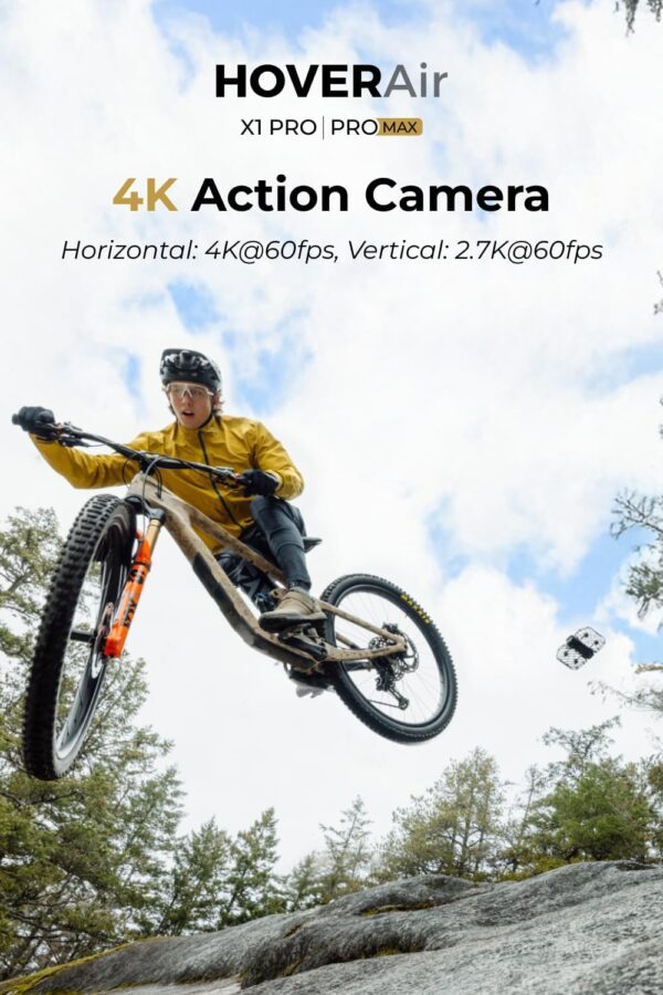 X1 PRO 4K Action Flying Camera, Foldable Drone with Camera with 42 KM/H Follow Speed, 10+ Fully Automatic Flight Modes, Fly Anywhere with OmniTerrain, SmoothCapture 2.0(Standard) - Image 2