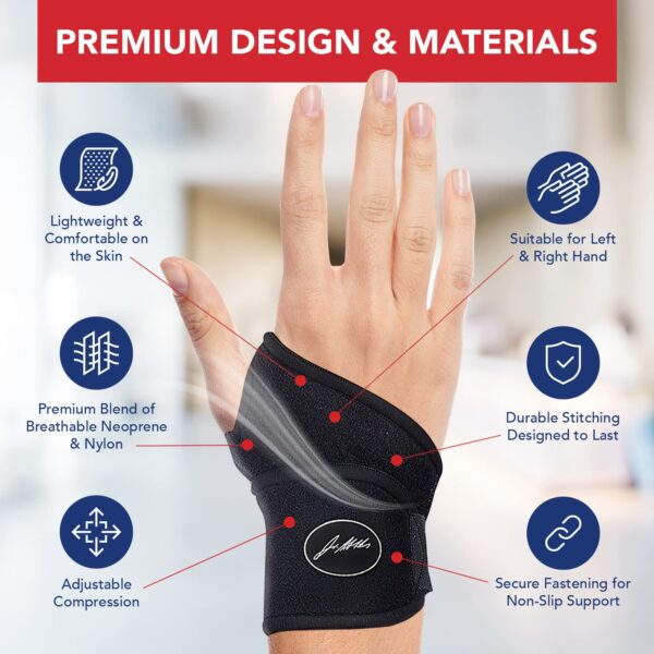 Revolutionary Wrist Support System: Doctor-Designed Brace & Wraps for Ultimate Relief in Carpal Tunnel, Arthritis, and Fitness! - Image 4