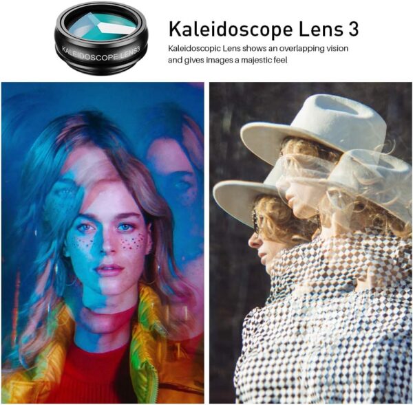 SHUTTERMOON Camera Lens Kit Smartphones/Pixel/Samsung/Android Phones Camera. 2xTele Lens ZoomLens+Fisheye Lens+0.36XSuper Wide Angle Lens & 20X Macro Lens CPL.Blue &Red Filter Filter - Image 9
