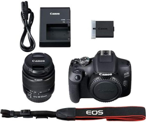 Unleash Your Creativity: Canon EOS 2000D DSLR Starter Kit with Everything You Need for Stunning Shots! - Image 8