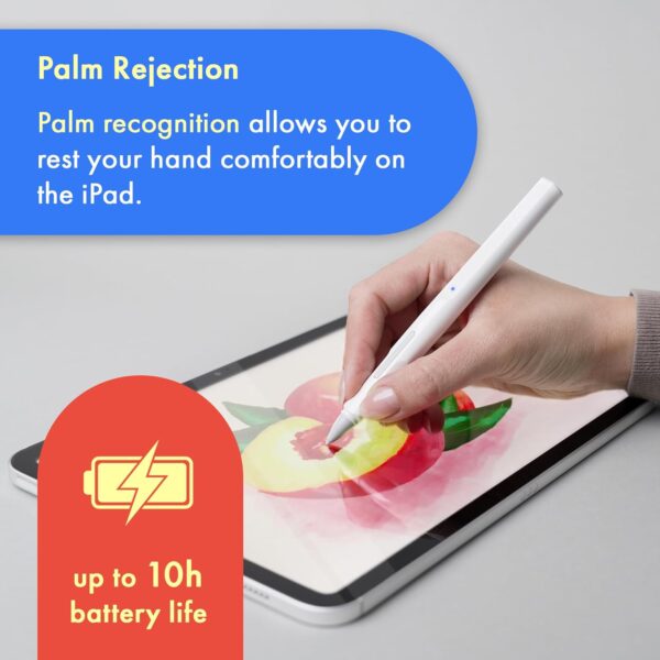 "Explore Precision: LAMY Safari Note+ White iPad Stylus with Palm Rejection & Ergonomic Design – Your Ultimate Writing Companion!" - Image 4