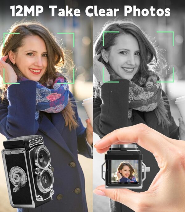 "Chuzhao Retro Bliss: The Pocket-Sized TLR-Style Mini Camera for Captivating Moments!" - Image 2