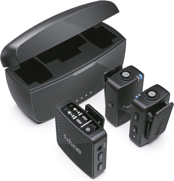 "Double the Clarity: FIFINE's Ultimate Cordless Lavalier Mic System for Vlogs and Interviews!"
