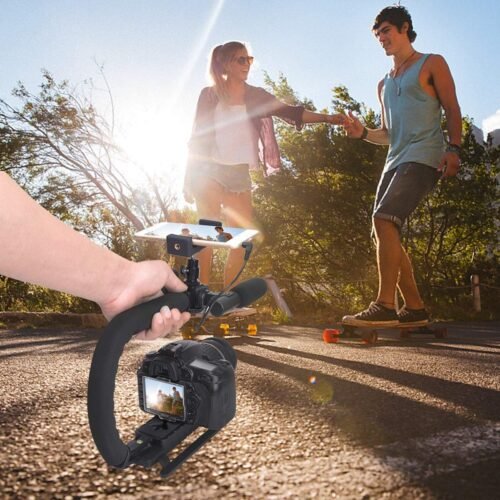 Ultimate Multi-Camera Stabilizer Rig: Elevate Your Vlogging Game with This Versatile Expansion Cage for GoPro, Canon, Nikon, Sony, and Smartphones! - 이미지 4