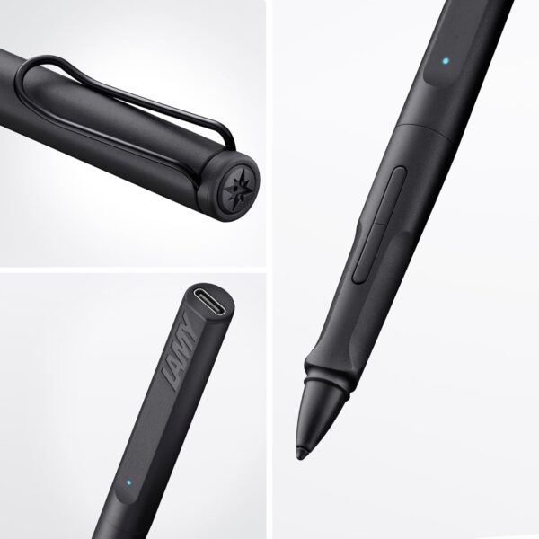 LAMY Safari Note+ All Black iPad Pen - Stylus Pen with Palm Rejection, tilt Sensitivity & Ergonomic Grip - Compatible with Various iPad Models & Generations - up to 10 Hours Battery Life - Image 2