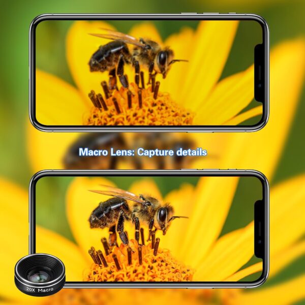 Unlock Your Smartphone's Potential: The Ultimate 3-in-1 Lens Kit for Stunning Photography - Image 4