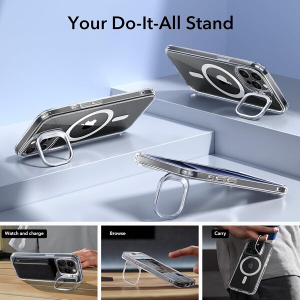 Unleash Style and Strength: ESR MagSafe-Compatible Case for iPhone 15 Pro Max with Integrated Stand and Scratch Defense - Image 9
